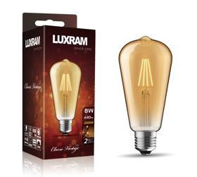 763721253  Value Vintage LED Rustica Tradition Tip/M ST64 E27 Dimmable 6.5W 2200K 630lm